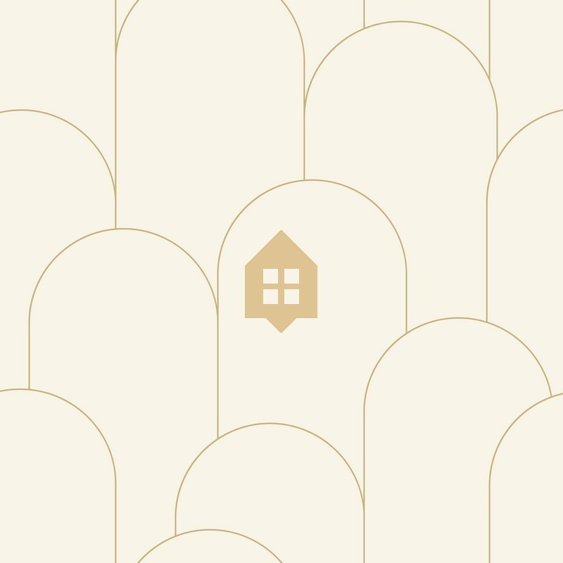 Papel pintado con patrón Ornament de Caselio para cocina.