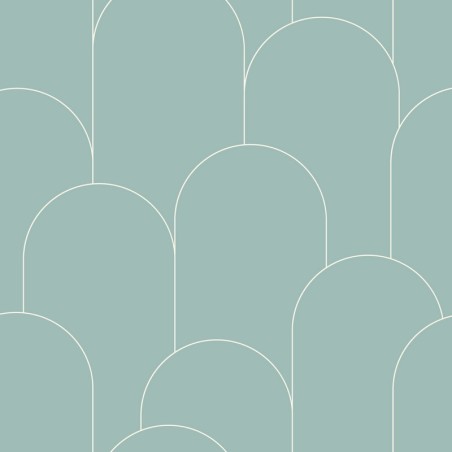 Papel pintado con patrón Ornament de Caselio para cocina.