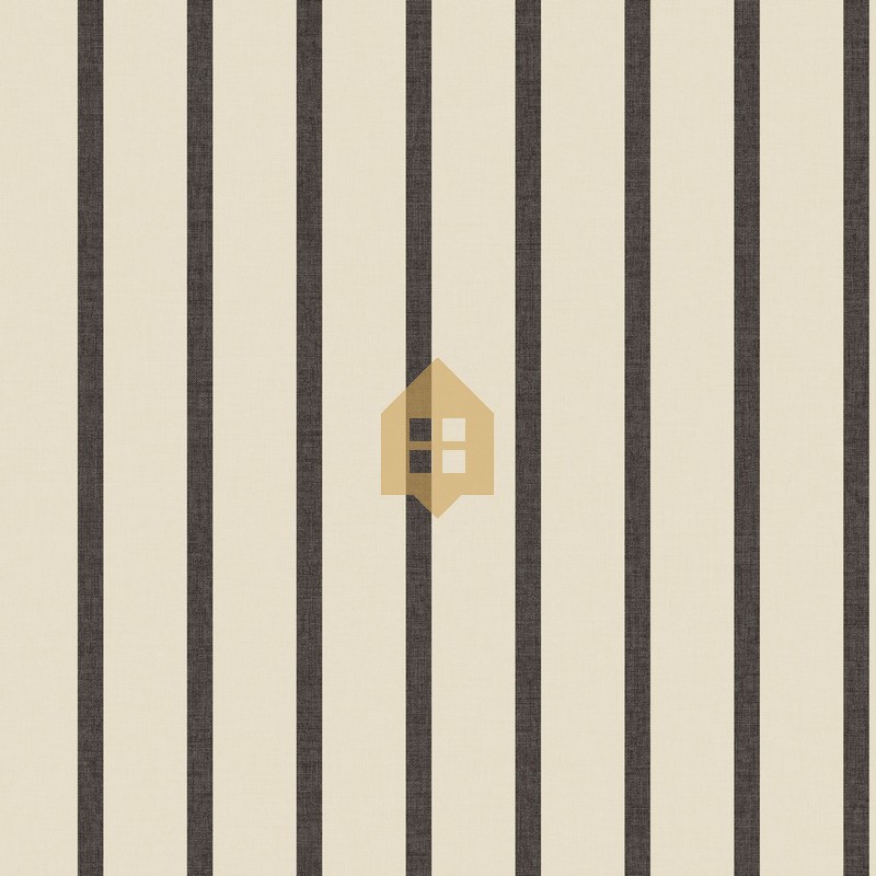 Papel pintado de rayas finas bicolores Katy de la colección Kitchen Box.