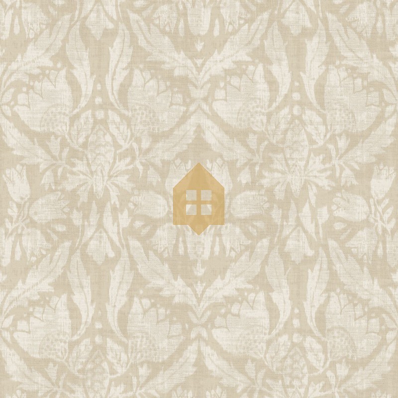 Papel pintado con diseño floral estilizado Neria de Casamance.