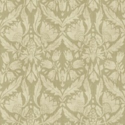 Papel pintado con diseño floral estilizado Neria de Casamance.