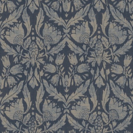 Papel pintado con diseño floral estilizado Neria de Casamance.