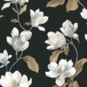 Papel pintado botánico realista Brume de Magnolia de Casadeco.