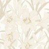 Papel pintado floral gráfico Clair de Lys de Casadeco.