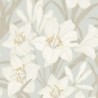 Papel pintado floral gráfico Clair de Lys de Casadeco.