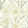 Papel pintado floral gráfico Clair de Lys de Casadeco.