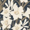 Papel pintado floral gráfico Clair de Lys de Casadeco.