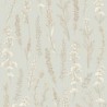 Papel pintado estilo herbario con detalles irisados Carnet Botanique de Casadeco.