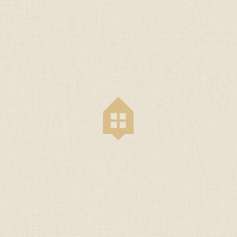 Papel pintado liso con textura de lino Uni Mat de Caselio.