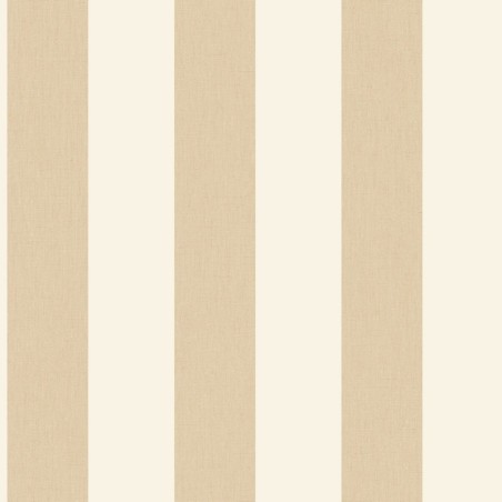 Papel pintado de rayas con textura de lino Linen Lines de Caselio.