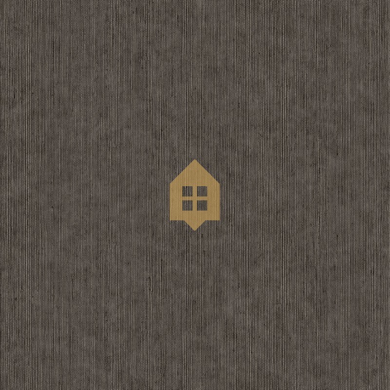 Papel pintado liso con textura de fibra vegetal Sisal de Caselio.