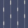 Papel pintado Ikara de Caselio Blue Shades con estampado de rayas verticales estilo ikat y textura de efecto textil sutil.