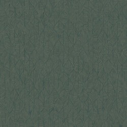 Papel pintado Tarrazu de Casadeco con patrón de pequeñas hojas tejidas y textura con relieve efecto vegetal.