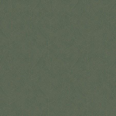 Papel pintado Nola de Casadeco con diseño de nervaduras de hojas detalladas y estilo botánico contemporáneo.