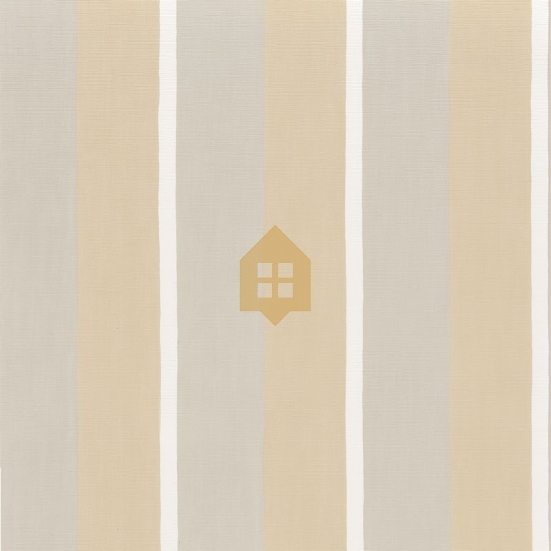 Papel pintado Sinopia de Casamance con diseño de rayas verticales irregulares de trazo manual y acabado con textura de grano.