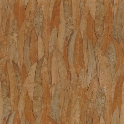 Papel pintado Neluwa de Casamance con diseño detallado de hojas de eucalipto y textura que resalta las nervaduras vegetales.