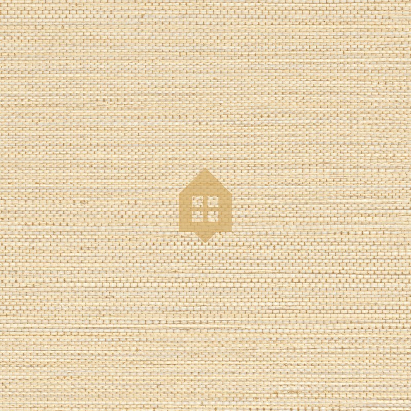 Papel pintado Zostera de Casamance con textura de fibras de seagrass y relieve profundo de estilo artesanal.