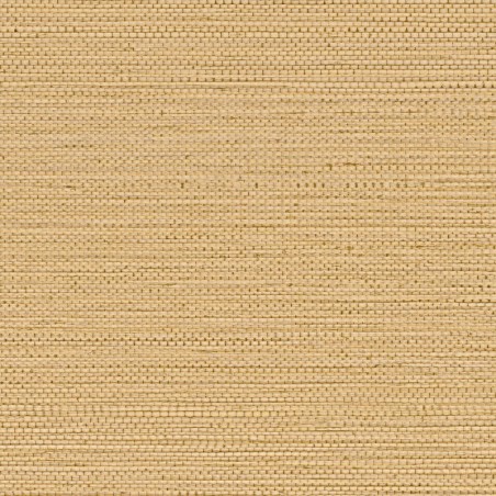 Papel pintado Zostera de Casamance con textura de fibras de seagrass y relieve profundo de estilo artesanal.