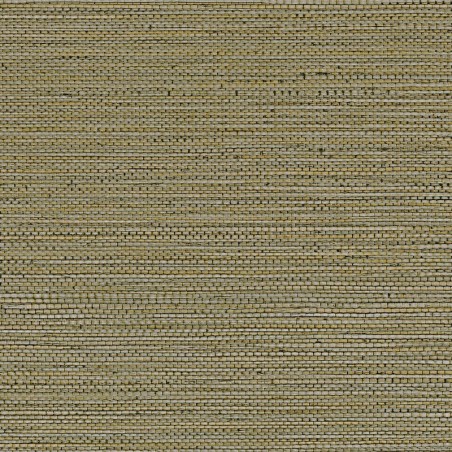Papel pintado Zostera de Casamance con textura de fibras de seagrass y relieve profundo de estilo artesanal.