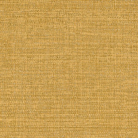 Papel pintado Carioca de Casamance con textura de paja trenzada de gran relieve y acabado en color sólido vibrante.