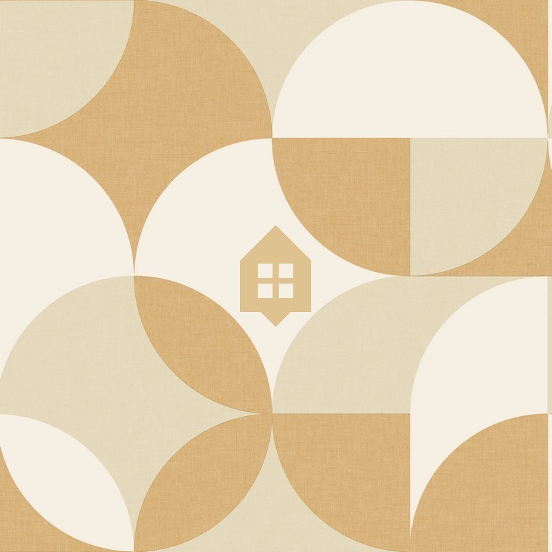 Papel pintado Charly de la colección Twist de Caselio con patrón geométrico repetitivo de estilo retro contemporáneo.