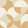Papel pintado Charly de la colección Twist de Caselio con patrón geométrico repetitivo de estilo retro contemporáneo.
