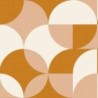 Papel pintado Charly de la colección Twist de Caselio con patrón geométrico repetitivo de estilo retro contemporáneo.