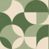 Papel pintado Charly de la colección Twist de Caselio con patrón geométrico repetitivo de estilo retro contemporáneo.