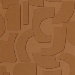 Papel pintado Volume de la colección Origine de Caselio con diseño geométrico de efecto relieve y profundidad visual.