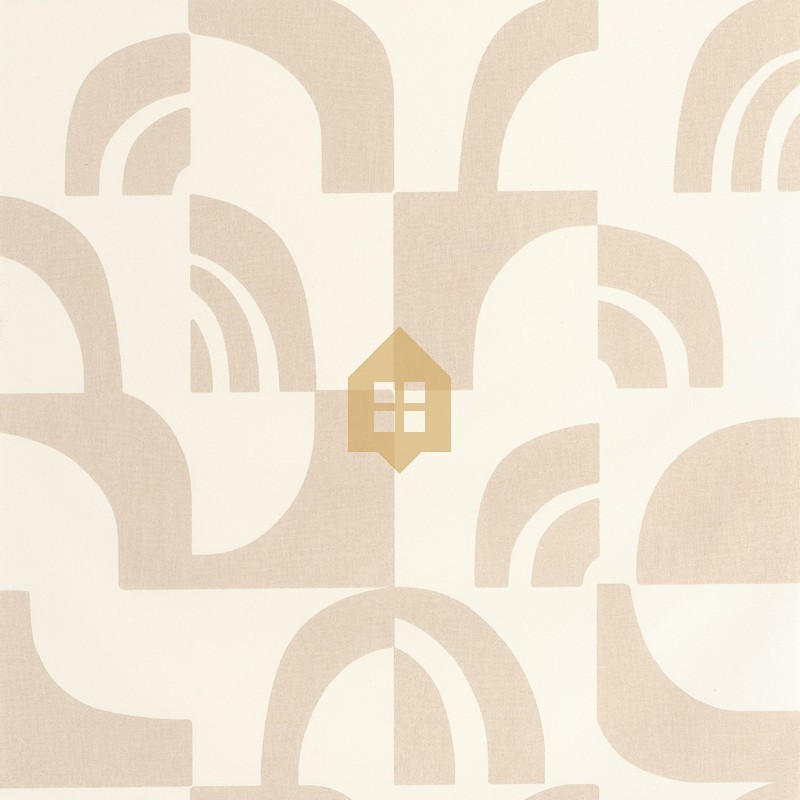 Papel pintado Empreinte de la colección Origine de Caselio con textura de huellas orgánicas y acabado mate refinado.