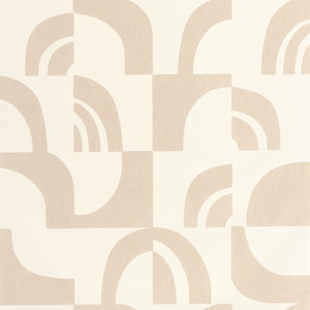 Papel pintado Empreinte de la colección Origine de Caselio con textura de huellas orgánicas y acabado mate refinado.