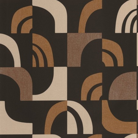 Papel pintado Empreinte de la colección Origine de Caselio con textura de huellas orgánicas y acabado mate refinado.