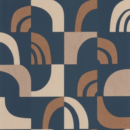 Papel pintado Empreinte de la colección Origine de Caselio con textura de huellas orgánicas y acabado mate refinado.