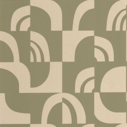 Papel pintado Empreinte de la colección Origine de Caselio con textura de huellas orgánicas y acabado mate refinado.