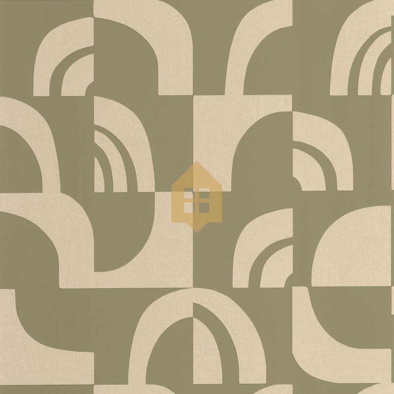Papel pintado Empreinte de la colección Origine de Caselio con textura de huellas orgánicas y acabado mate refinado.