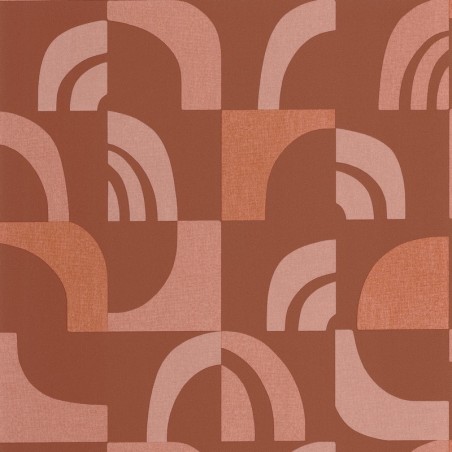 Papel pintado Empreinte de la colección Origine de Caselio con textura de huellas orgánicas y acabado mate refinado.