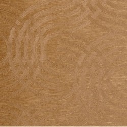 Papel pintado Auraria de Casamance con diseño de líneas curvas entrelazadas y detalles en sobreimpresión metálica de alta gama.