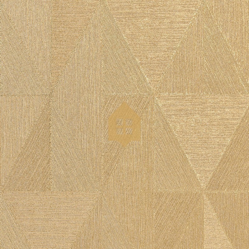 Revestimiento de pared Iquira de Casamance con base de poliéster brillante y reflejos metálicos de efecto profundidad.