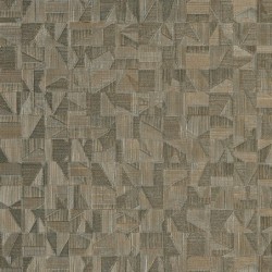 Papel pintado Tiznit de Casamance con acabado metalizado y textura refinada de inspiración mineral.