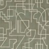 Papel pintado Alexander de la colección Mouvements de Casamance con diseño de líneas cinéticas y textura efecto cal mate.