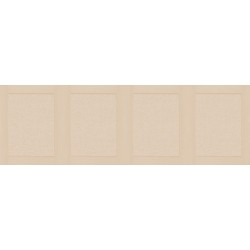 Papel pintado tipo zócalo Soubassement Jute de Caselio con textura en relieve que imita el tejido de fibra de yute natural.