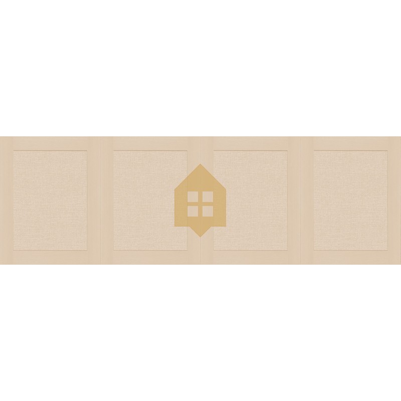 Papel pintado tipo zócalo Soubassement Jute de Caselio con textura en relieve que imita el tejido de fibra de yute natural.