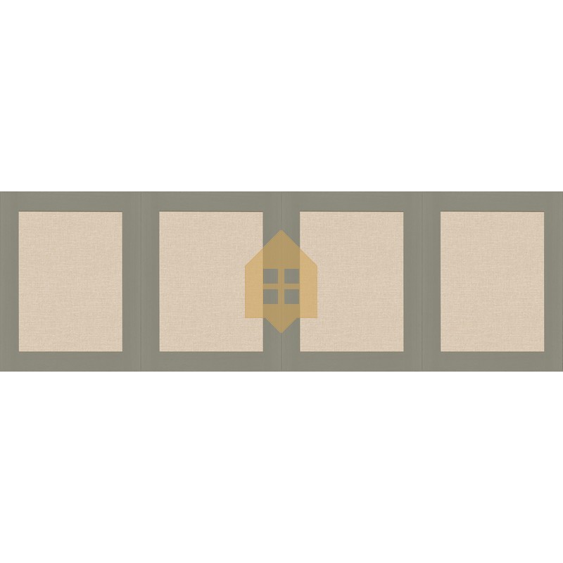 Papel pintado tipo zócalo Soubassement Jute de Caselio con textura en relieve que imita el tejido de fibra de yute natural.