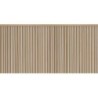 Papel pintado tipo zócalo Wood Base de Caselio con relieve tridimensional que imita paneles y molduras de madera clásicas.