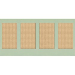 Papel pintado tipo zócalo Canework Base de Caselio con relieve que imita el trenzado de rejilla de caña o cannage tradicional.